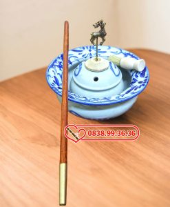Điếu Bát Gốm Sứ Men Xanh Thuần Mộc