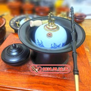 Điếu Bát Gỗ đế đen giá bình dân