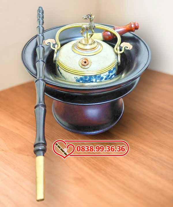 Điếu Bát Gỗ Đế Cao 2 Tầng Cao Cấp DB19
