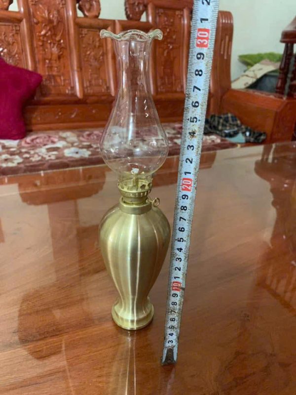 Đèn đồng trơn để bàn thờ 02 - Nhỏ gọn, tinh tế, bền đẹp - Hình ảnh 2